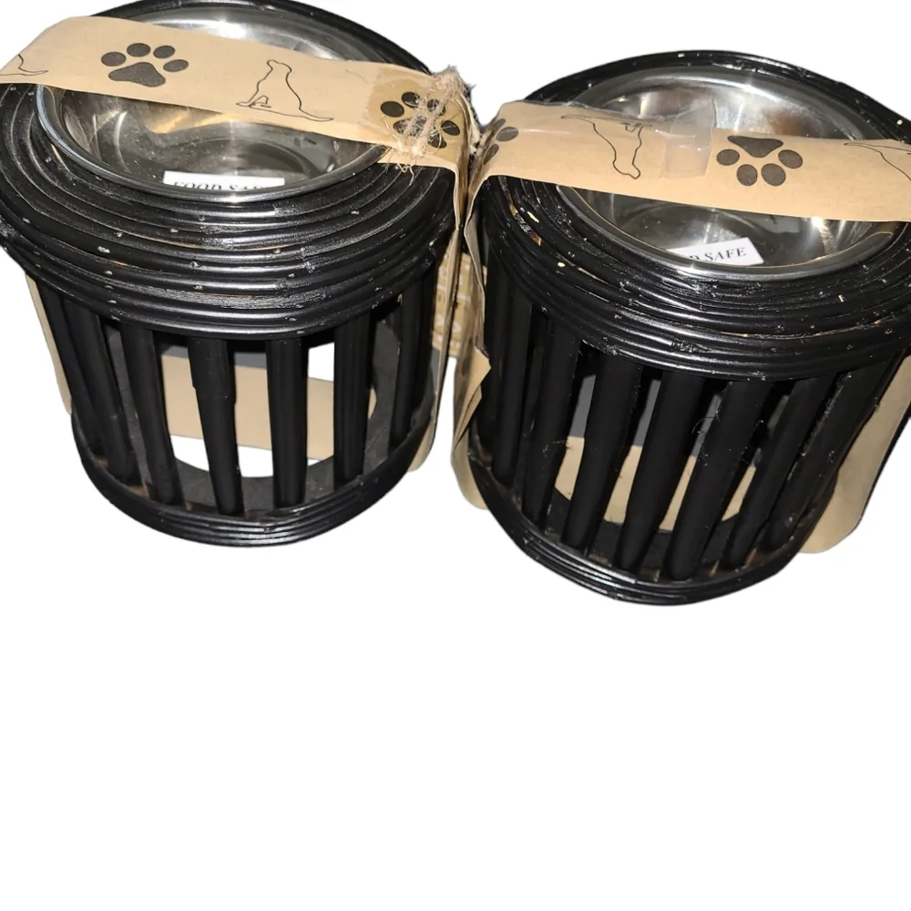 💕🐾HP💕🐾Set Of 2 Pet Hsndmade Pet Feeders💕🐾